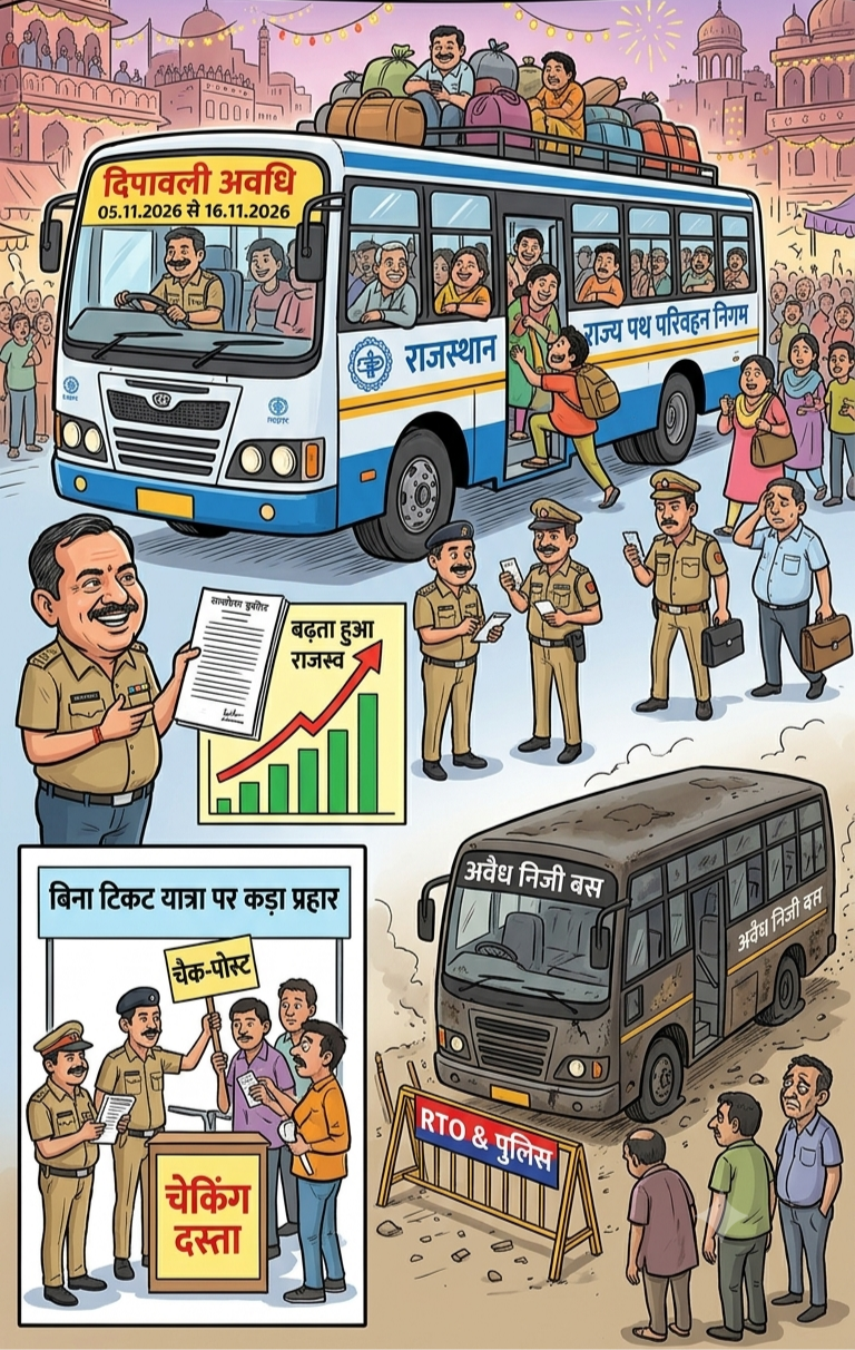 बिना टिकिट यात्रियों और अवैध वाहनों पर रोडवेज कसेगा शिकंजा